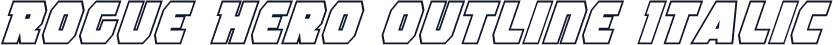 Rogue Hero Outline Italic