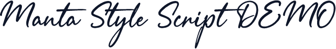 Manta Style Script DEMO