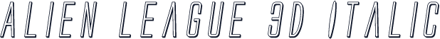 Alien League 3D Italic