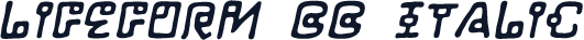 LifeForm BB Italic