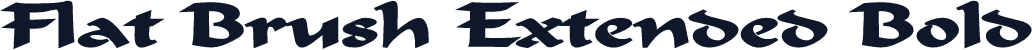 Flat Brush Extended Bold