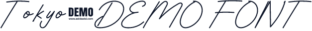 Tokyo-DEMO FONT