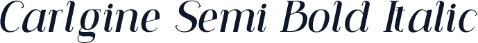Carlgine Semi Bold Italic