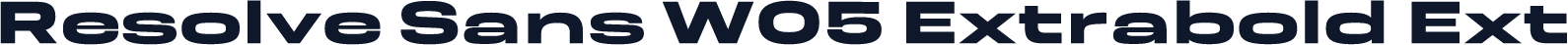 Resolve Sans W05 Extrabold Ext
