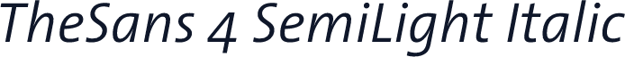 TheSans 4 SemiLight Italic