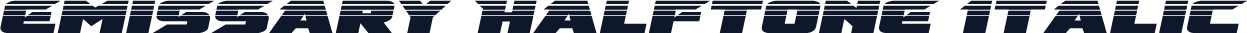Emissary Halftone Italic