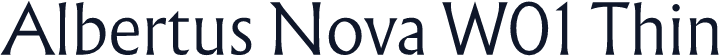 Albertus Nova W01 Thin