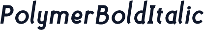PolymerBoldItalic