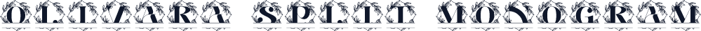Olivara Split Monogram
