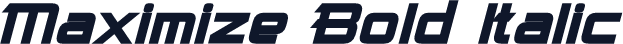 Maximize Bold Italic