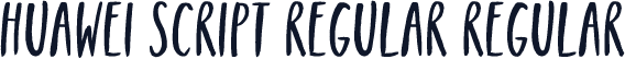 Huawei Script Regular Regular