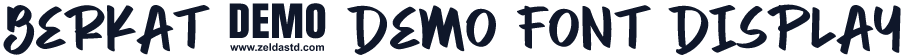 Berkat - DEMO FONT Display