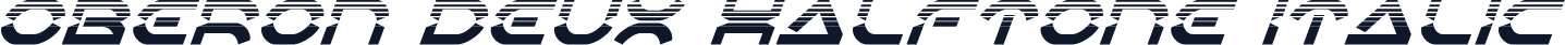 Oberon Deux Halftone Italic