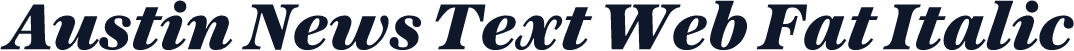 Austin News Text Web Fat Italic
