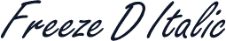 Freeze D Italic