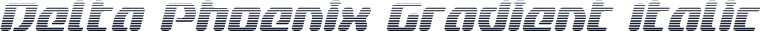 Delta Phoenix Gradient Italic