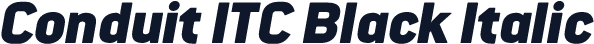 Conduit ITC Black Italic