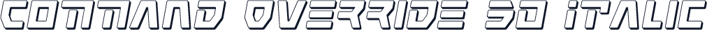 Command Override 3D Italic