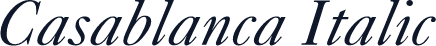 Casablanca Italic