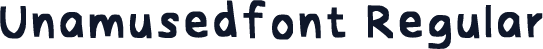 Unamusedfont Regular