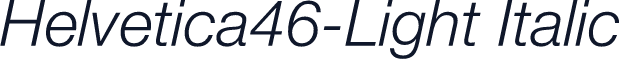 Helvetica46-Light Italic