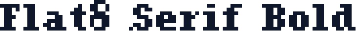 Flat8 Serif Bold