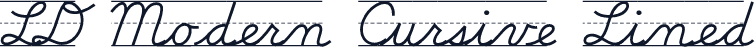 LD Modern Cursive Lined