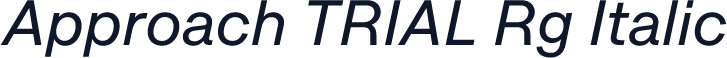Approach TRIAL Rg Italic