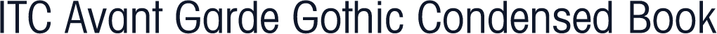 ITC Avant Garde Gothic Condensed Book