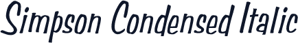 Simpson Condensed Italic