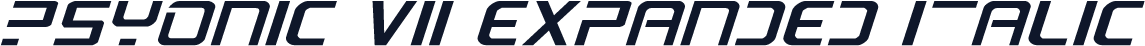 PsYonic VII Expanded Italic