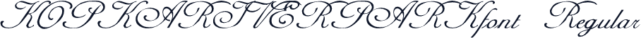 KOPKARIVERPARKfont Regular