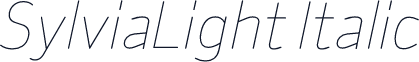 SylviaLight Italic