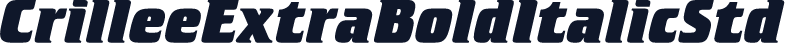 CrilleeExtraBoldItalicStd