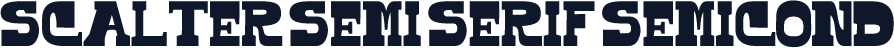 Scalter Semi Serif SemiCond