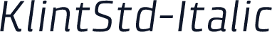 KlintStd-Italic