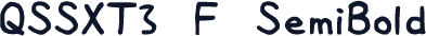 QSSXT3 F SemiBold