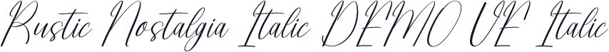Rustic Nostalgia Italic DEMO VE Italic