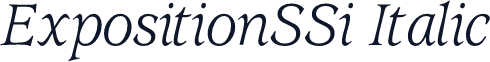 ExpositionSSi Italic