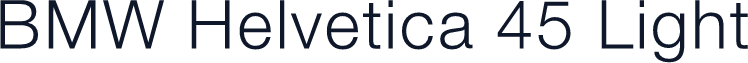 BMW Helvetica 45 Light