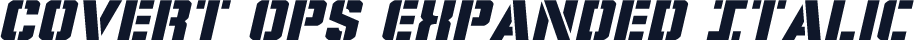 Covert Ops Expanded Italic