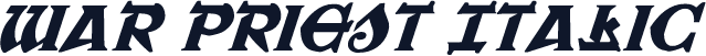 War Priest Italic