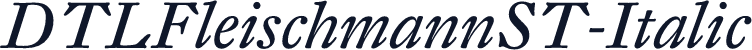 DTLFleischmannST-Italic