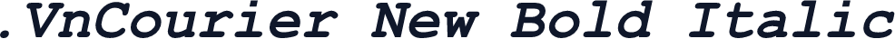 .VnCourier New Bold Italic