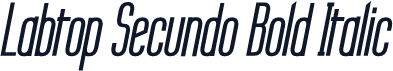 Labtop Secundo Bold Italic
