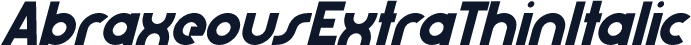 AbraxeousExtraThinItalic