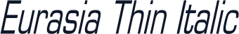 Eurasia Thin Italic