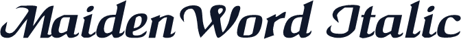 MaidenWord Italic