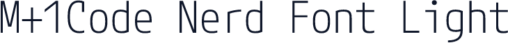 M+1Code Nerd Font Light