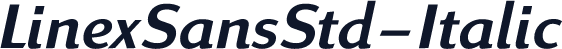 LinexSansStd-Italic
